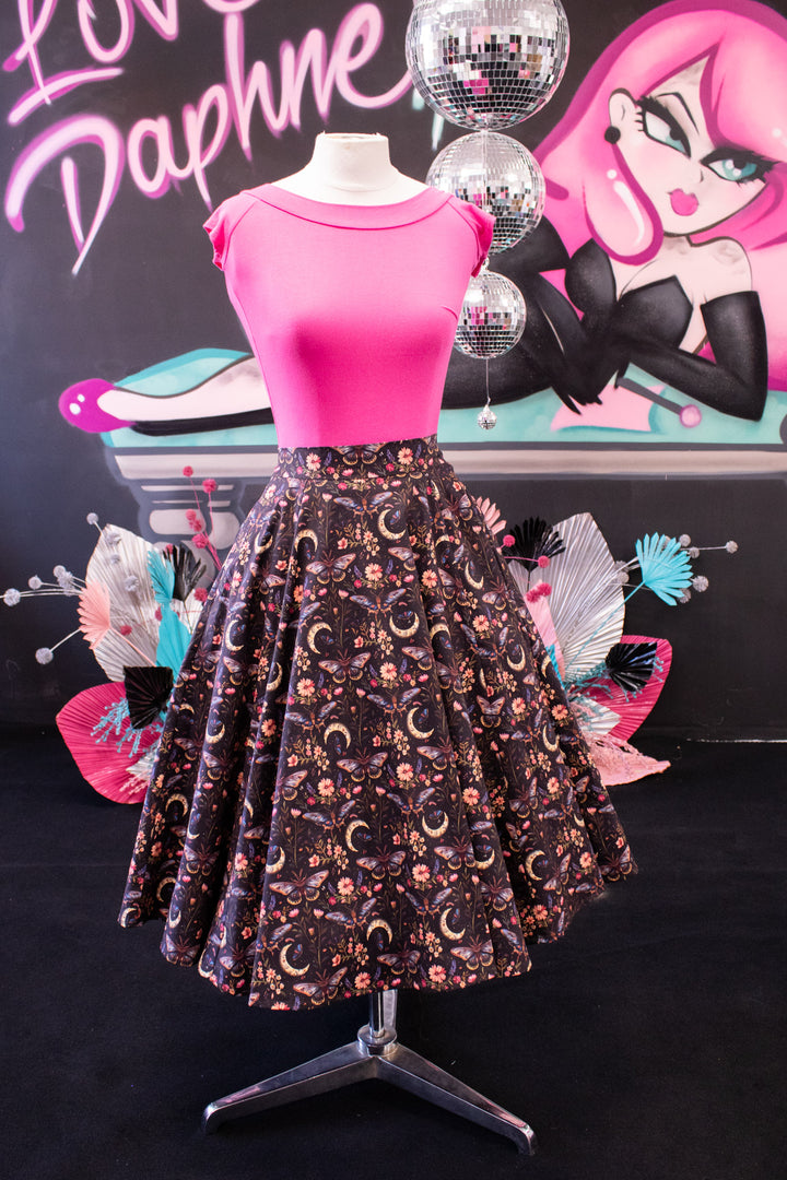 Iris Swing Skirt - Moonlight Bloom