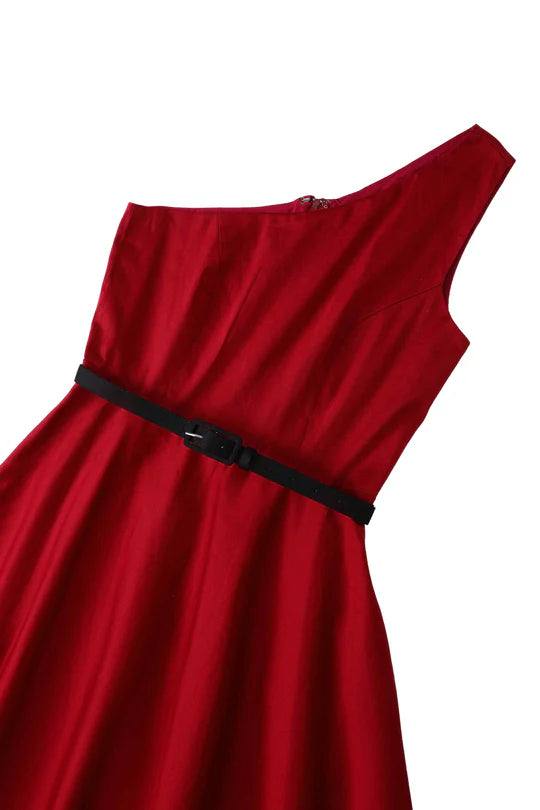 Susan Red Swing Dress - Preorder for dispatch 29th August