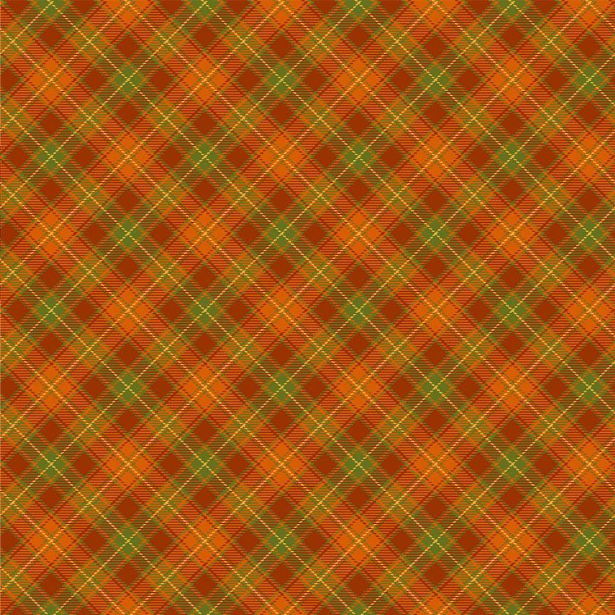 PREORDER - Orange Plaid Greta Dress - Expected dispatch 30th July