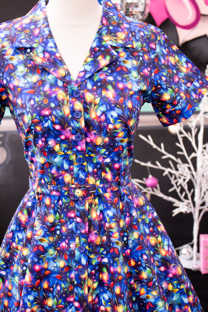 INSTOCK - Peggy Swing Dress - Christmas Lights