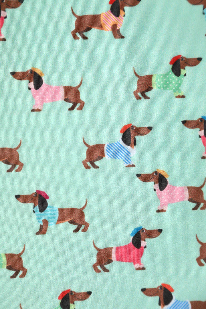 Amanda Picasso Sausage Dog Flared Dress - Preorder for dispatch 12th September