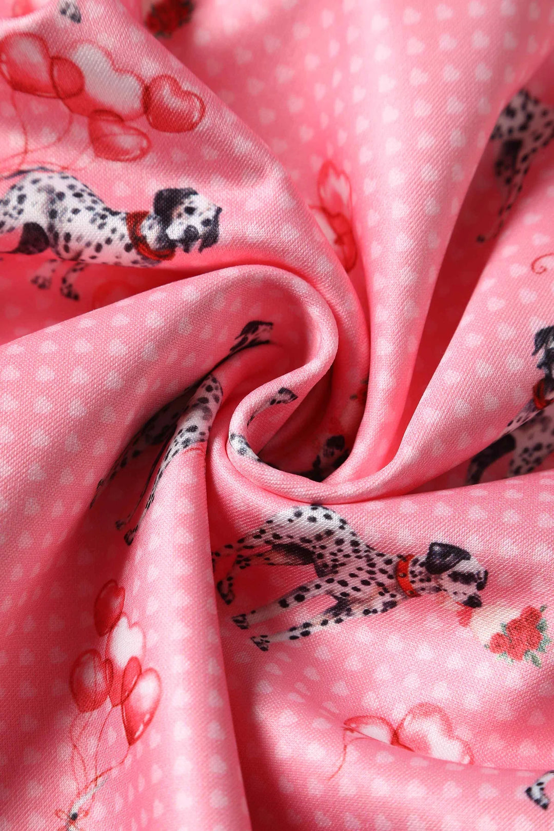Amanda Pink Dalmation Swing Dress - Preorder for dispatch 4th September