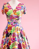 Mimi Swing Dress in Comic Print