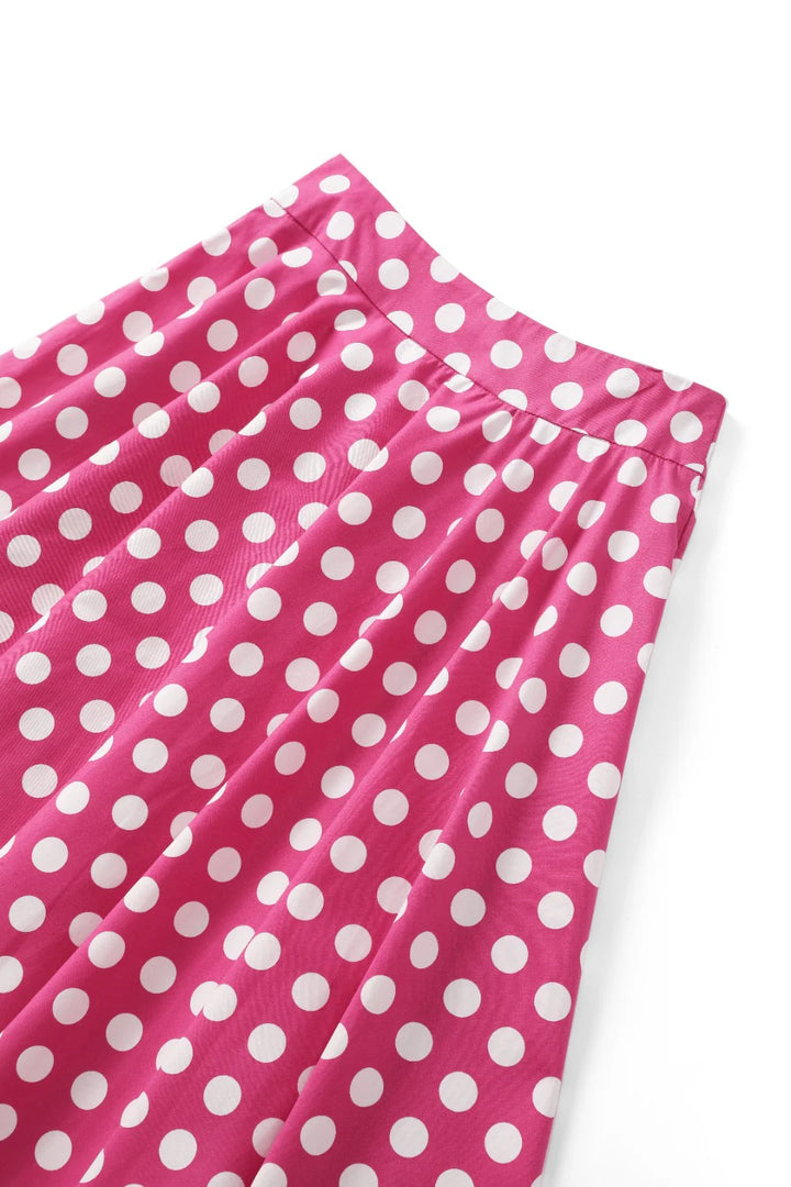 PREORDER - Maisie Hot Pink Polka Skirt - Estimated dispatch 3rd of June