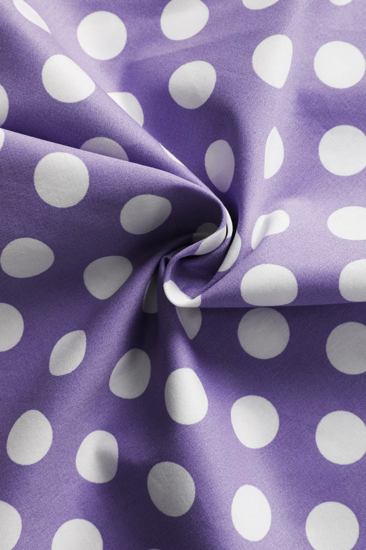 PREORDER - Maisie Lilac Polka Skirt - Estimated dispatch 3rd of June
