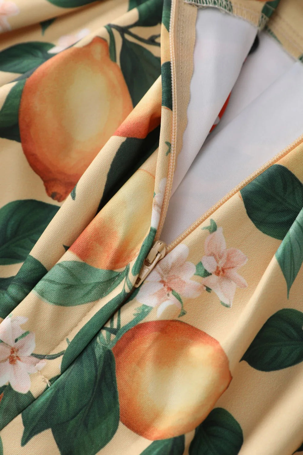 PRE-ORDER - Aisley Yellow Lemon Midi Skirt - Expected dispatch 1st of July