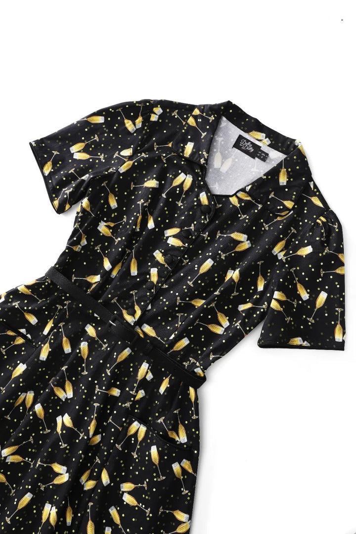 PREORDER - Penelope Celebration Champagne Shirt Dress - Expected dispatch 6th of August