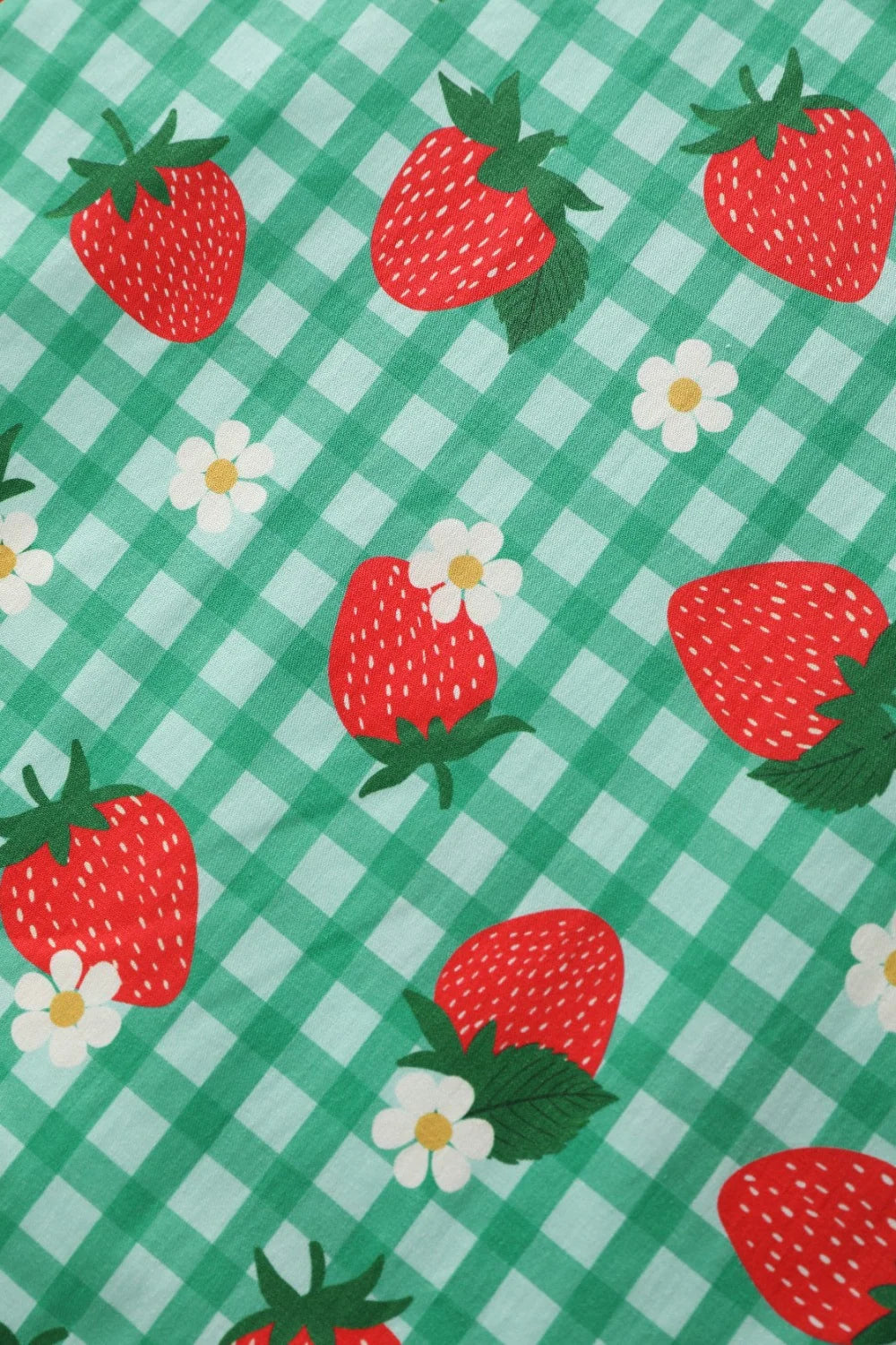 PREORDER - Penelope Strawberry Gingham Shirt Dress - Expected dispatch 10th of November