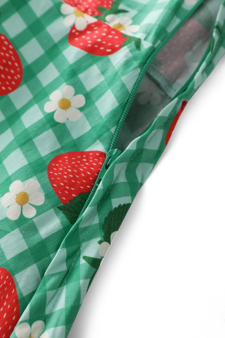 PREORDER - Penelope Strawberry Gingham Shirt Dress - Expected dispatch 10th of November