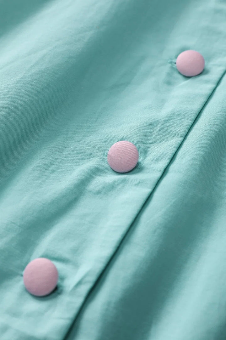 PREORDER - Mollie Mint Blue Shirt Dress - Expected dispatch 1st of September