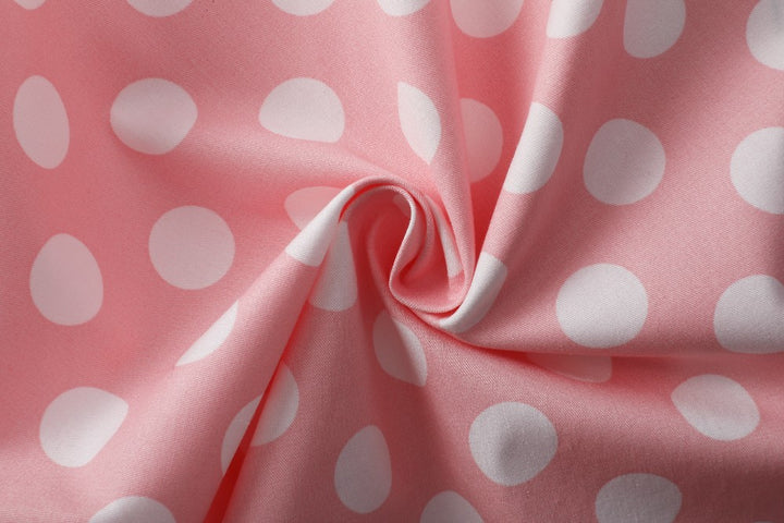 PREORDER - Mollie Light Pink Polka Dot Shirt Dress - Expected dispatch 3rd of June