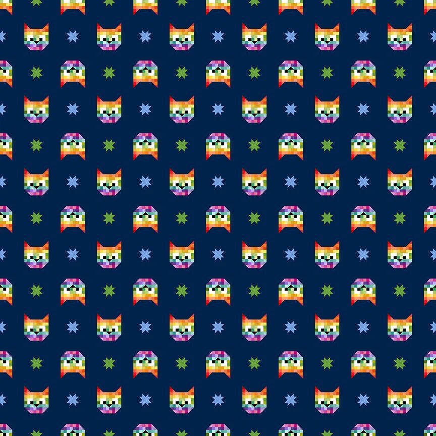 PREORDER - Retro Cats Fit & Flare Dress - Estimated dispatch 12th of November