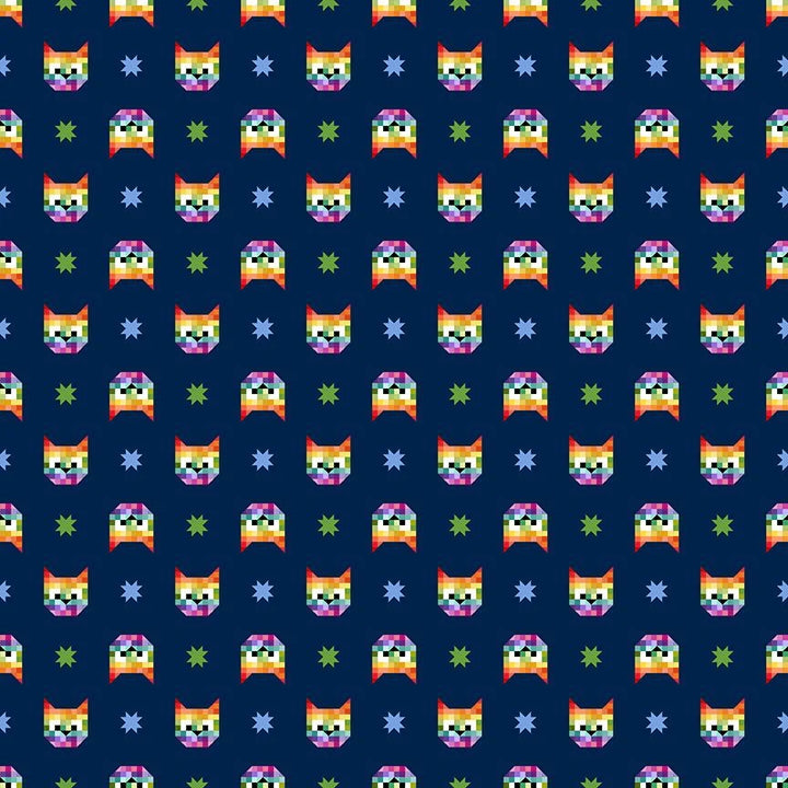 PREORDER - Retro Cats Fit & Flare Dress - Estimated dispatch 12th of November