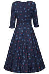 Scarlette Rockabilly Navy Heart and Swallow Dress