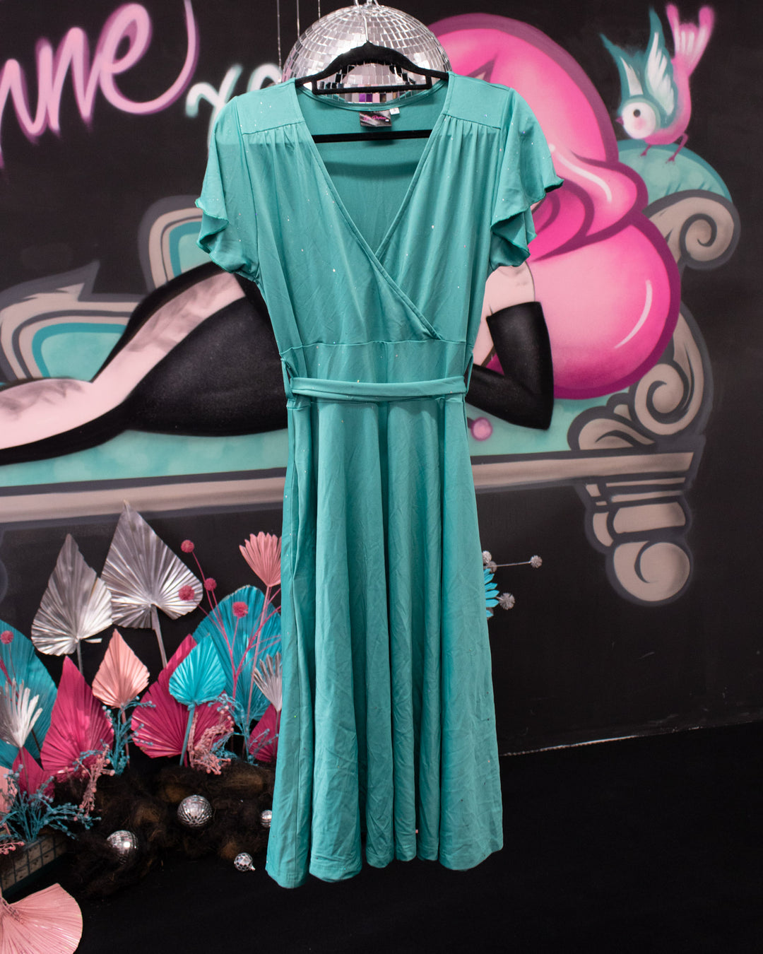 Green Sparkle Mimi Size S (10) - Love Daphne