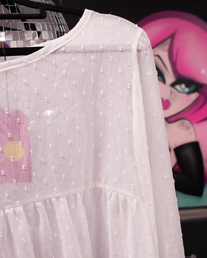 White Blouse Size M (12) - Love Daphne