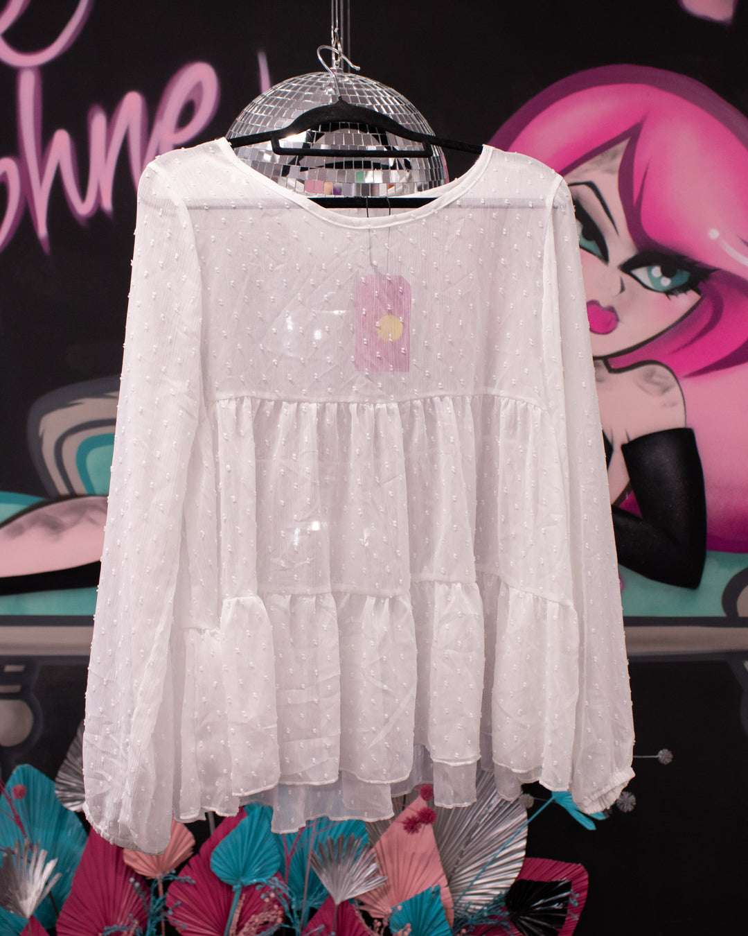 White Blouse Size M (12) - Love Daphne