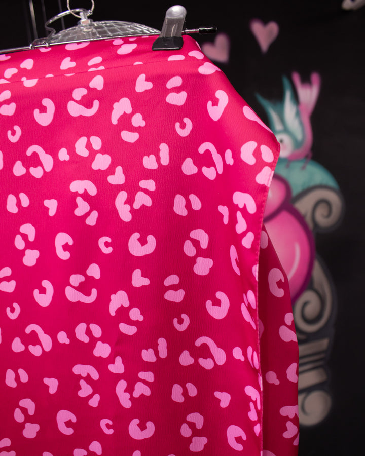 Leopard Wrap Skirt Size M - Lady Vintage