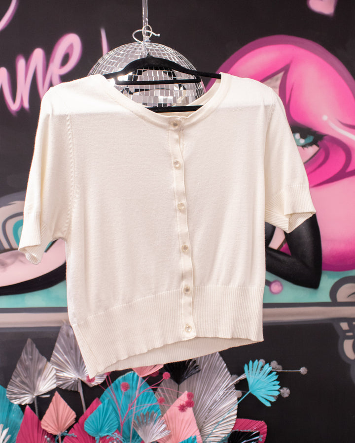 Ivory Sweater Size L (14) - Hell Bunny