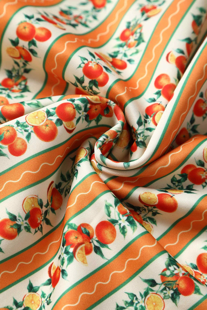 Lily Sicilian Orange Dress - Preorder for dispatch 16th September