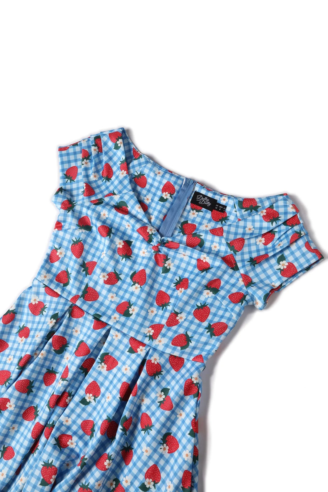 Lily Summer Strawberry Gingham Dress - Preorder for dispatch 12th September