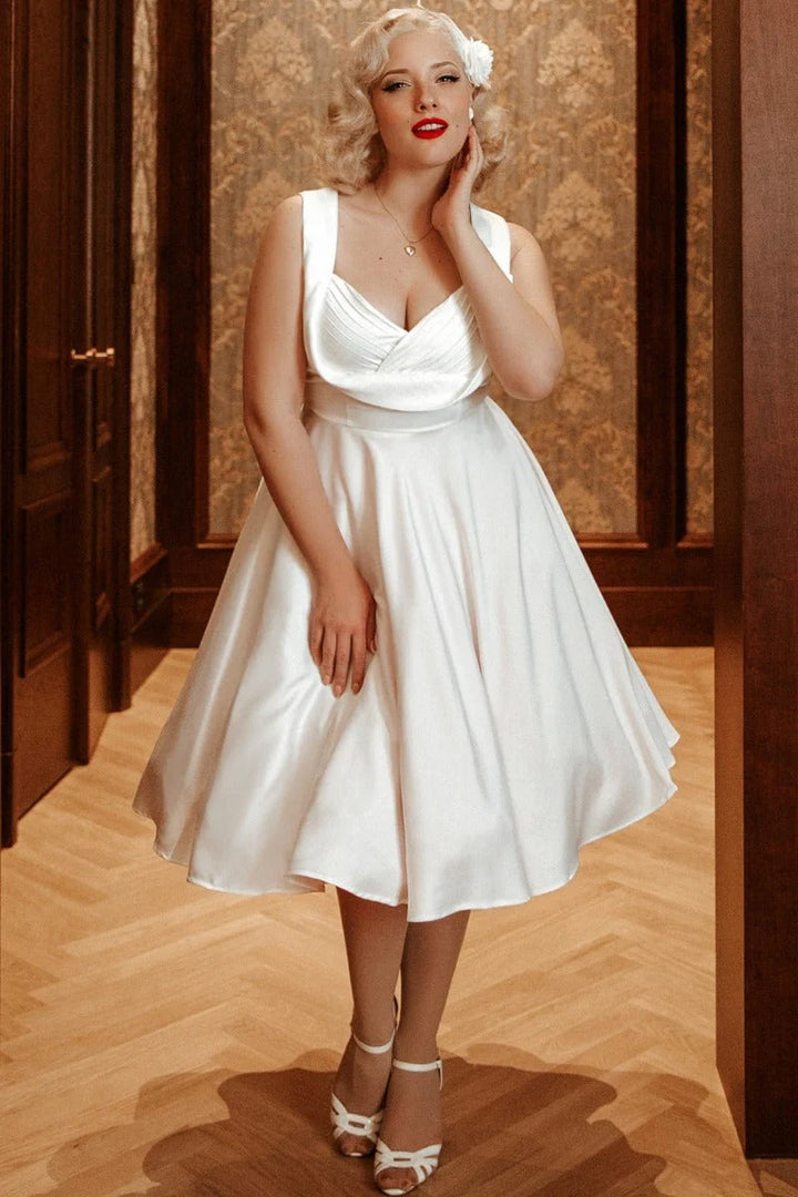 PREORDER - Grace Jive Dress in White - Expected dispatch 9th October