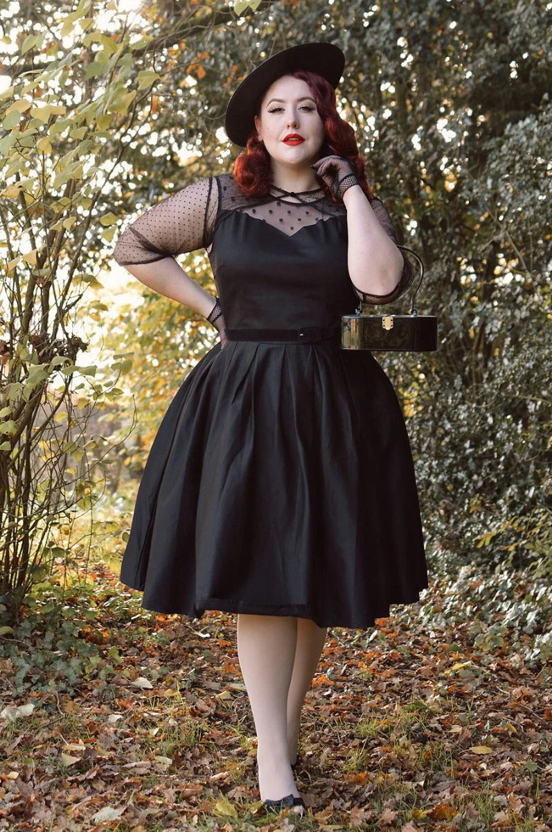 PREORDER - Elizabeth Dress in Black - Expected dispatch 9th October