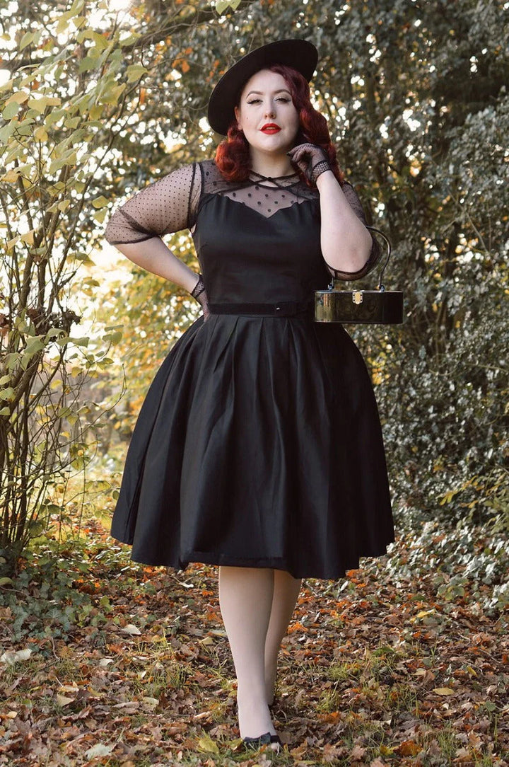 PREORDER - Elizabeth Dress in Black - Expected dispatch 9th October