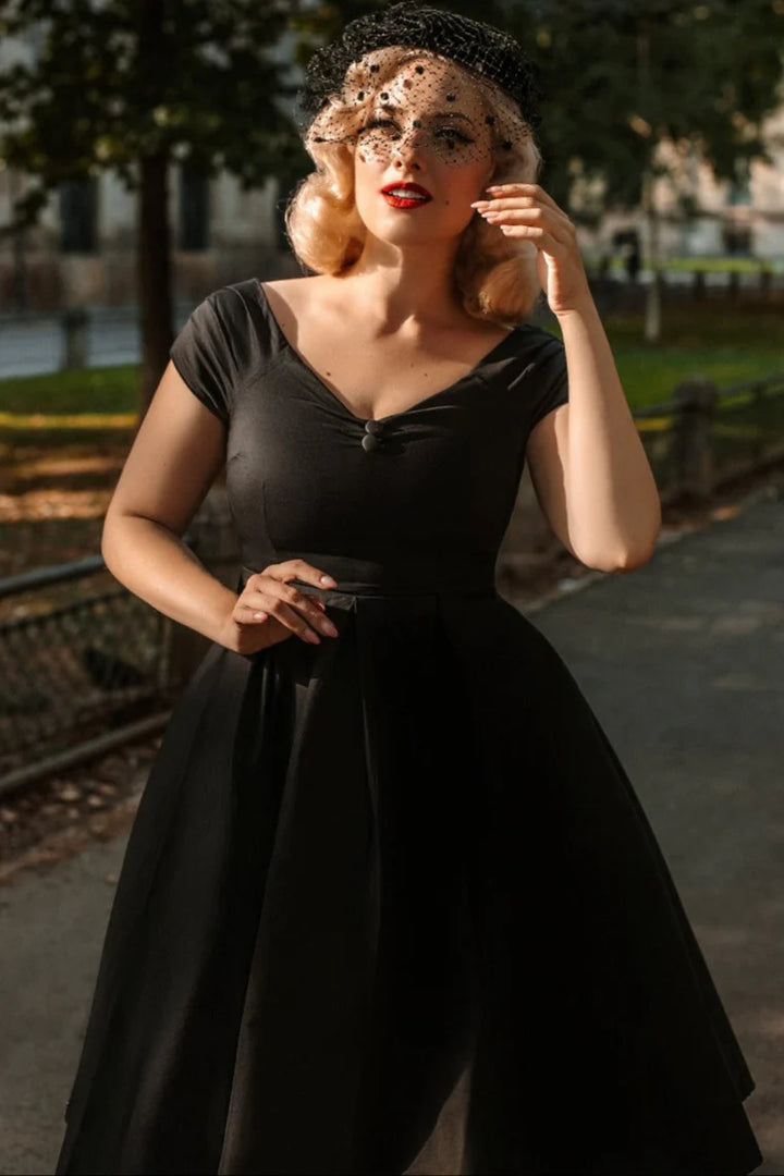 PREORDER - Lily Dress in Black - Estimated dispatch 21st October