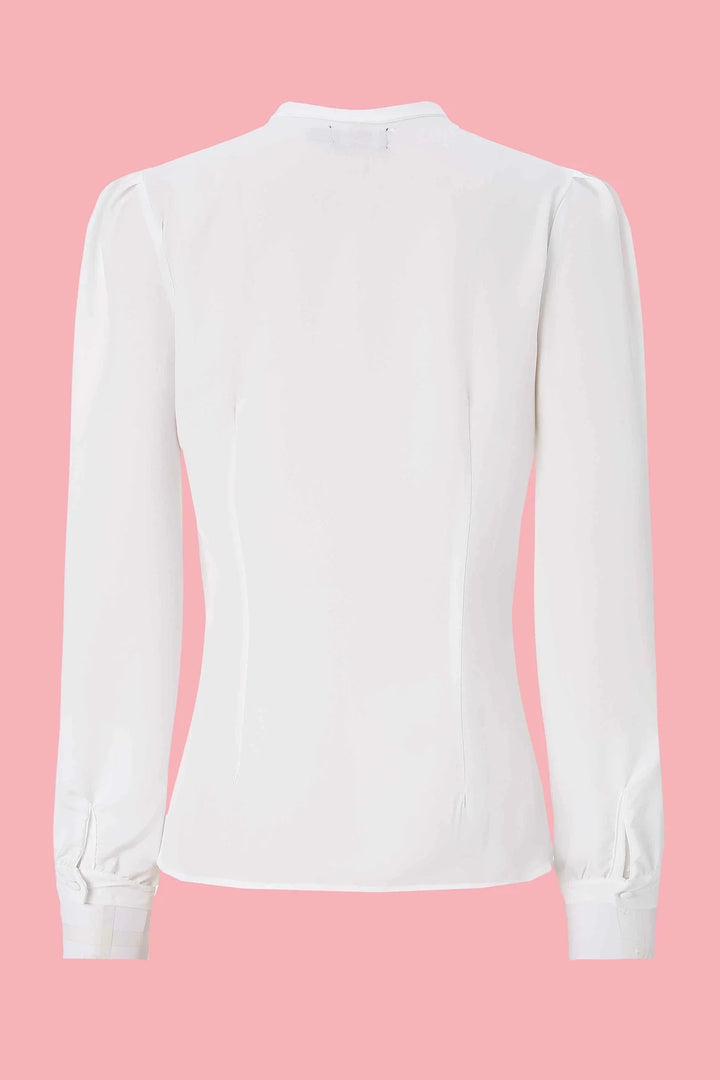 PREORDER - Margaret White Bow-Tie Blouse - Estimated dispatch 24th of June