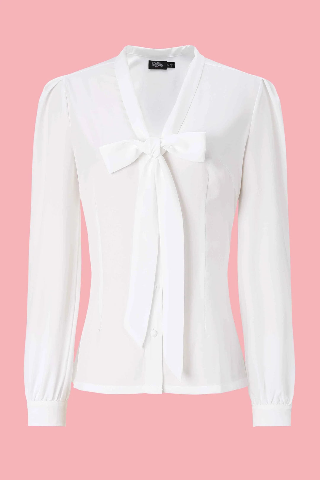 PREORDER - Margaret White Bow-Tie Blouse - Estimated dispatch 24th of June