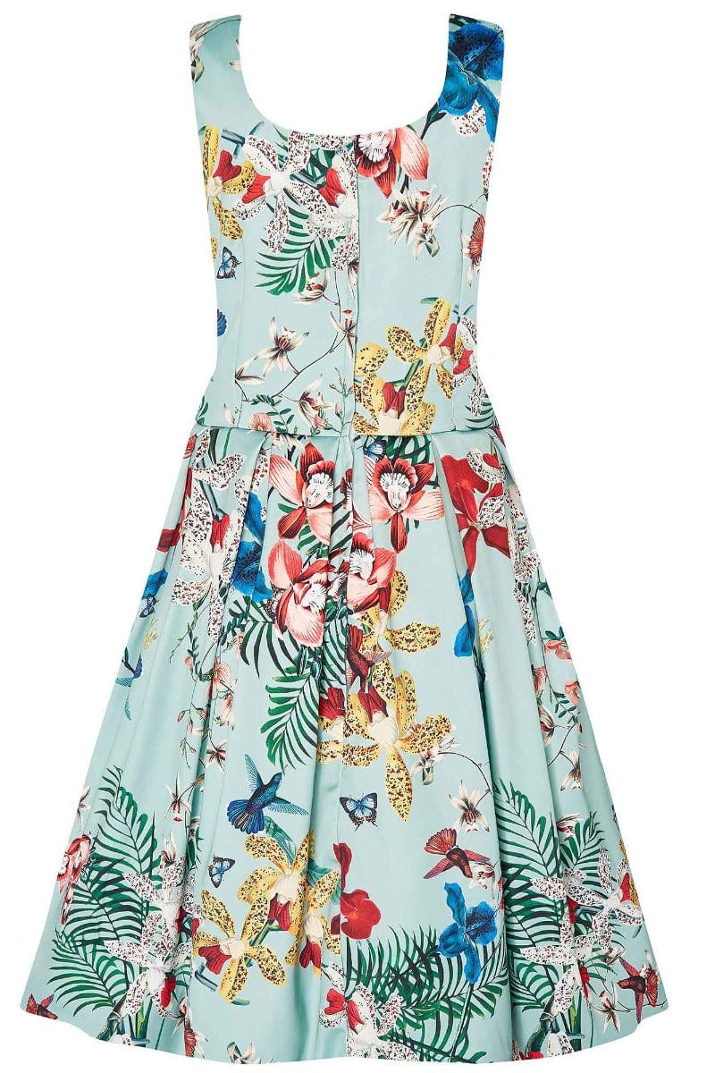 PRE-ORDER - Amanda Vintage Inspired Botanical Dress - Expected dispatch 16th of June