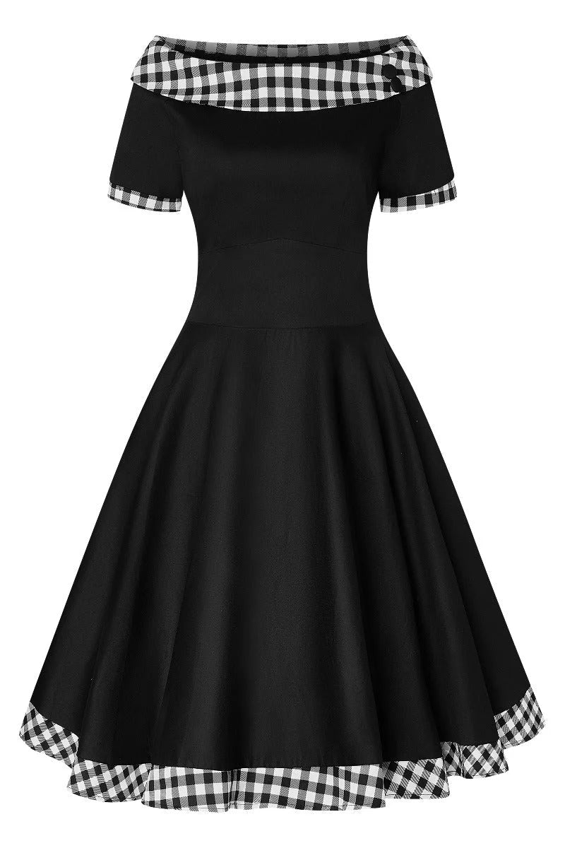 PREORDER - Darlene Black and White Check - Estimated dispatch 30th of October
