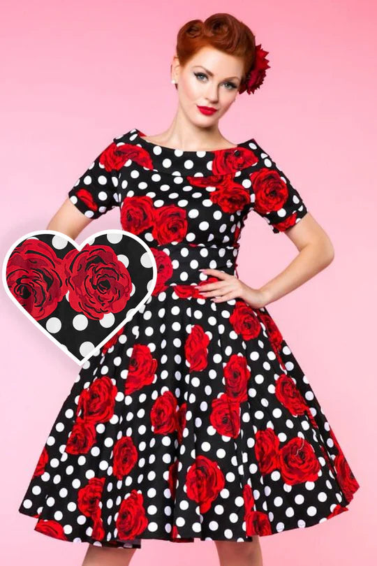 PREORDER - Darlene Rose Polka Dot - Estimated dispatch 30th of October