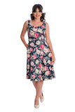 Rose Bloom Swing Dress