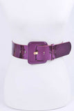 Metallic Fashion Belt - Purple