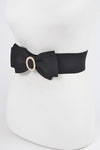 Bow Rhinestone Clinch Belt -  Red