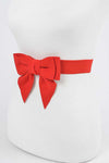 Bow Clinch Belt - Red