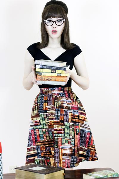 Don't Judge a Book by its Cover A-Line Skirt - Preorder for dispatch 5th August