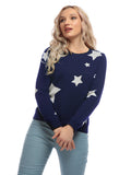 Sabrina Star Jumper - Blue and Silver