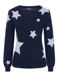 Sabrina Star Jumper - Blue and Silver