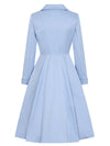 Zarah Swing trench Coat - Light Blue