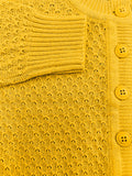 Girls 3/4 sleeve Cropped Cardigan - Honey