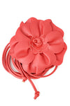 Vintage Style Flower Belt Wrap - Coral