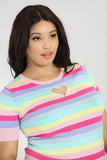 Rainbow Heart Top