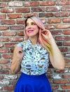 Royal Blue Skater Skirt