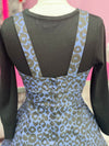Penny Pinafore - Blue Leopard