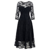 Madeline Long Sleeve Lace Dress in Black